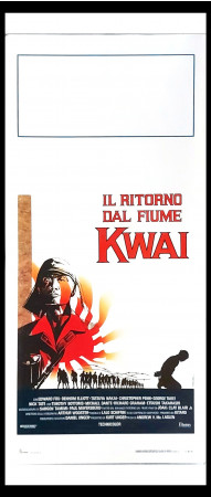 1988 * Cartel Cinematográfico "Il Ritorno dal Fiume Kwai - Denholm Elliott, Edward Fox, Chris Penn" Aventuras (A-)