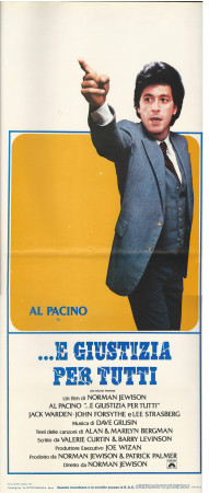 1979 * Cartel Cinematográfico "... E Giustizia per Tutti - Al Pacino" Drama (B+)