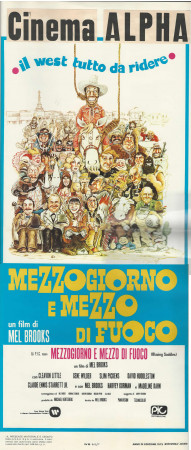 1975 * Cartel Cinematográfico "Mezzogiorno e Mezzo di Fuoco - Mel Brooks" Comedia (B)