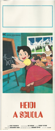 ND (1972) * Cartel Cinematográfico "Heidi a Scuola - Heidi" Animación (B+)