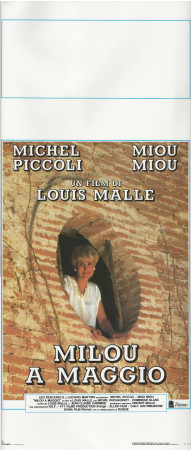 1989 * Cartel Cinematográfico "Milou a Maggio - Michel Piccoli, Miou-Miou" Drama (A-)