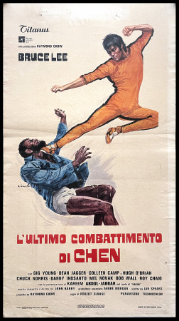 1978 * Cartel Cinematográfico "L'Ultimo Combattimento di Chen - Bruce Lee" Drama (B)