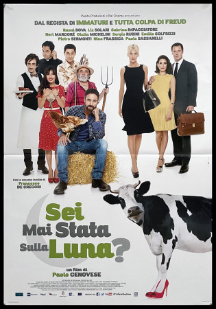 2015 * Cartel Cinematográfico "Sei Mai Stata sulla Luna? - Raoul Bova, Sabrina Impacciatore" Comedia (B+)
