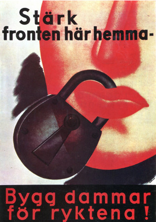 ND (WWII) * Propaganda de Guerra Reproducción "Finlandia - Non Chiacchieriamo!" en Passepartout