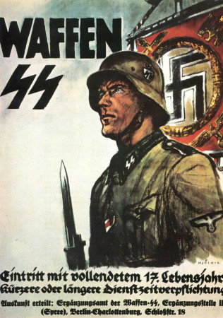 ND (WWII) * Propaganda de Guerra Reproducción "Germania - Waffen" en Passepartout