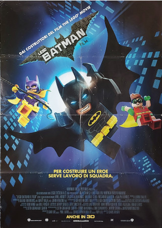 2017 * Cartel 2F Cinematográfico "Lego Batman - Il Film - Will Arnett, Michael Cera" Animación (B+)