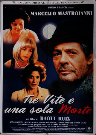 1996 * Cartel 2F Cinematográfico "Tre Vite e Una Sola Morte - Marcello Mastroianni, Anna Galiena" Fantasía (B+)