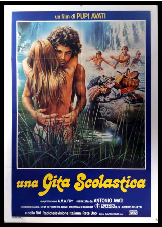 1983 * Cartel 2F Cinematográfico "Una Gita Scolastica - Carlo Delle Piane, Tiziana Pini" Comedia (B+)