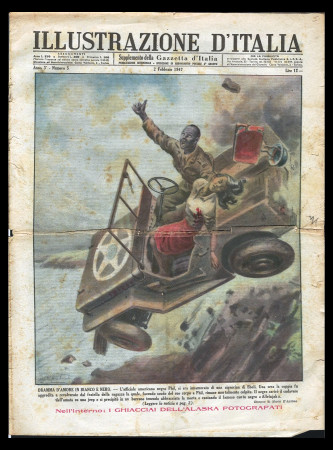 1947 * Illustrazione d'Italia (N°5) "Dramma d'Amore in Bianco e Nero" Revista Original
