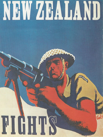 ND (WWII) * Propaganda de Guerra Reproducción "Nuova Zelanda - Combatti" en Passepartout