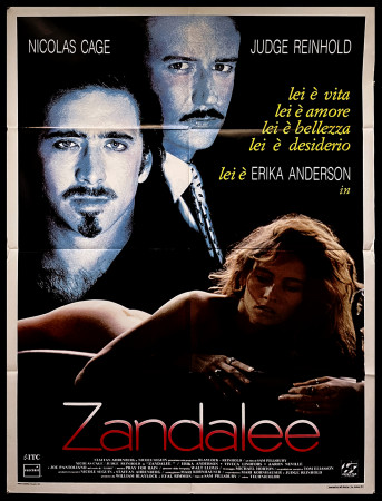 1991 * Cartel 2F Cinematográfico "Zandalee - Nicolas Cage, Erika Anderson, Joe Pantoliano" Comedia (B+)