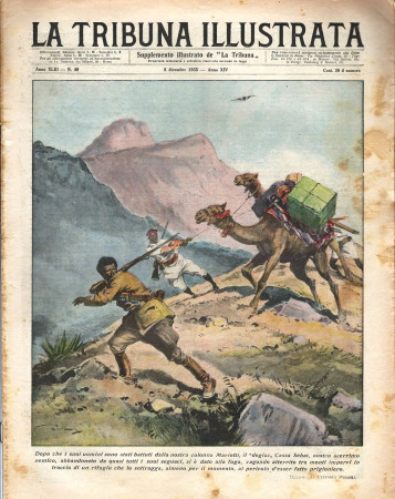 1935 * Revista Histórica Original "La Tribuna Illustrata (N°49) - Degiac Cassa Sebat Si Da Alla Fuga"