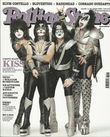 2008 (N56) * Portada de Revista Rolling Stone Original "Kiss" en Passepartout