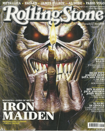 2008 (N57) * Portada de Revista Rolling Stone Original "Iron Maiden" en Passepartout