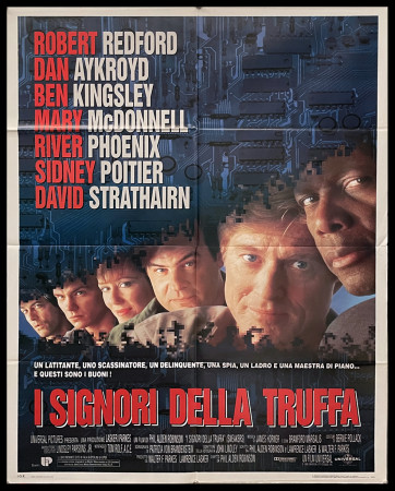 1992 * Cartel 2F Cinematográfico "I Signori Della Truffa - Robert Redford, Dan Aykroyd" Policíaco (B+)