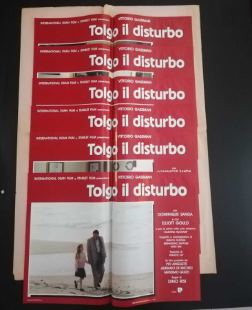 1990 * Set 6 Cartel Cine "Tolgo il Disturbo - Dino Risi, Vittorio Gassman" Drama (B)