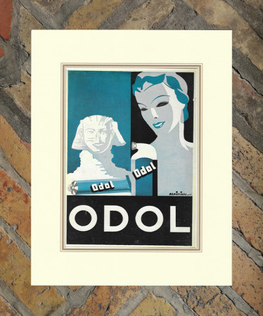 1938 * Anuncio Original "Pasta Dentífrica ODOL - BAKISFIGUS" en Passepartout