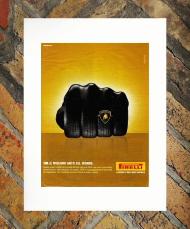 2003 * Anuncio Original "Pirelli - Lamborghini - ARMANDO TESTA" en Passepartout