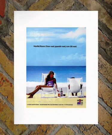 1983 * Anuncio Original "Martini – Rosso" en Passepartout
