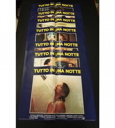 1985 * Set 7 Cartel Cine "Tutto In Una Notte - Michelle Pfeiffer, Jeff Goldblum" Comedia (B+)