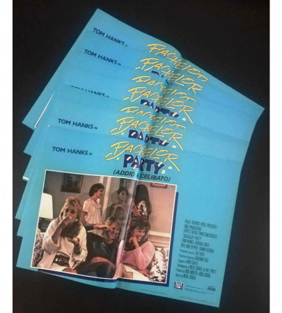 1984 * Set 8 Cartel Cine " Bachelor Party(Addio Al Celibato) - Tom Hanks" Comedia (B+)