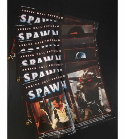 1997 * Set 6 Cartel Cine "Spawn - Michael Jai White, John Leguizamo, Martin Sheen" Ciencia Ficción (B+)