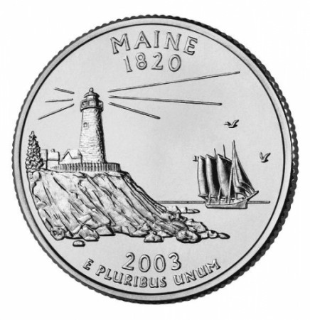 2003 * Cuarto de dólar Estados Unidos Maine (D)