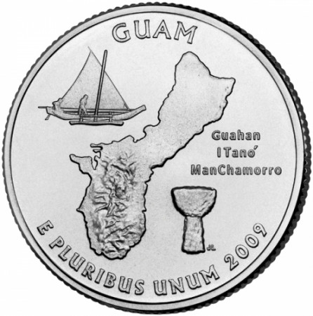 2009 * Cuarto de dólar Estados Unidos Guam (P)