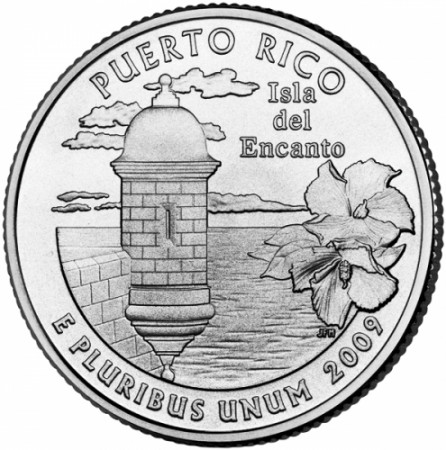 2009 * Cuarto de dólar Estados Unidos Puerto Rico (P)