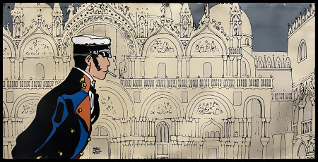 2003 * Cartel Arte Original "Hugo Pratt, Corto Maltese - Venezia San Marco" Italia (B)