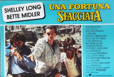 1987 * Cartel Cinematográfico "Una Fortuna Sfacciata - Bette Midler, Peter Coyote" Comedia (B+)