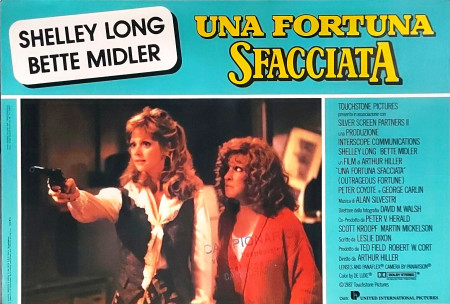 1987 * Cartel Cinematográfico "Una Fortuna Sfacciata - Bette Midler, Peter Coyote" Comedia (B+)