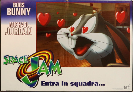 1996 * Cartel Cinematográfico "Space Jam - Michael Jordan, Bugs Bunny, Warner Bros" Comedia (B)