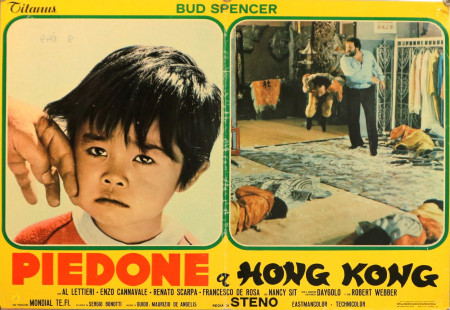 1975 * Cartel Cinematográfico "Piedone a Hong Kong - Steno, Bud Spencer" Comedia (B)