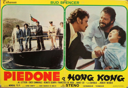 1975 * Cartel Cinematográfico "Piedone a Hong Kong - Steno, Bud Spencer" Comedia (B-)