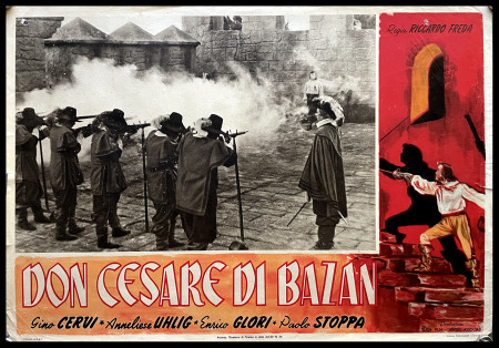 1942 * Locandina Fotobusta "Don Cesare di Bazan - Paolo Stoppa, Enrico Glori" Avventura (B)