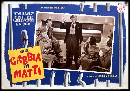 1941 * Locandina Fotobusta "Una Gabbia di Matti - Victor McLaglen, Dennis O'Keefe" Commedia (B-)