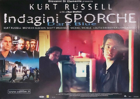 2002 * Cartel Cinematográfico "Indagini Sporche - Dark Blue - Kurt Russell" Novela Policial (B+)