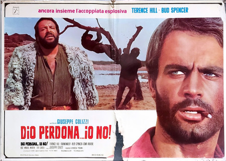 1967 * Cartel Cinematográfico "Dio Perdona... Io No! - Bud Spencer, Terence Hill, Frank Wolff" Comedia (C)