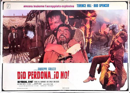 1967 * Cartel Cinematográfico "Dio Perdona... Io No! - Bud Spencer, Terence Hill, Frank Wolff " Comedia (B-)