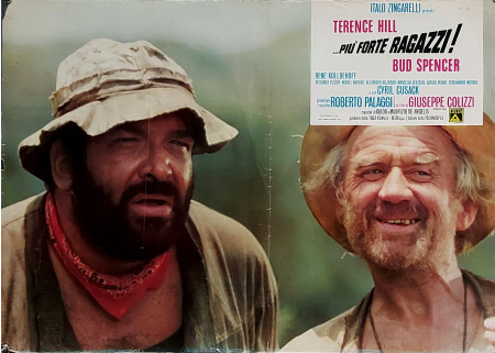 1972 * Cartel Cinematográfico "Più Forte Ragazzi! - Bud Spencer, Terence Hill, Reinhard Kolldehoff" Comedia (B)