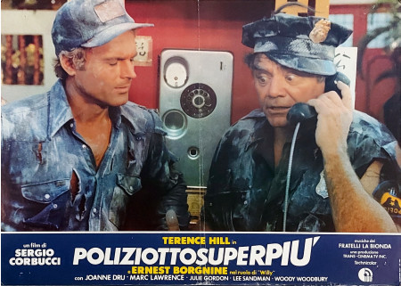 1980 * Cartel Cinematográfico "Poliziotto Superpiù - Terence Hill, Joanne Dru, Marc Lawrence" Comedia (B)