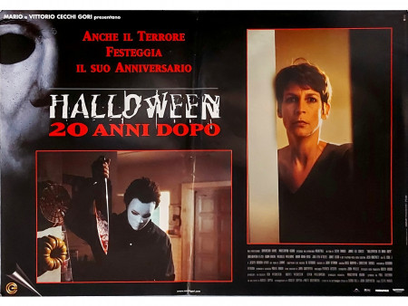 1998 * Cartel Cinematográfico "Halloween - 20 Anni Dopo - Jamie Lee Curtis, Michelle Williams" Horror (B+)