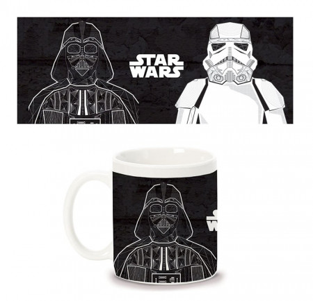 Taza Mug * Películas y Series de Televisión "Star Wars - Darth Vader, Capitan Rex " Mercancía Oficial (D98199)