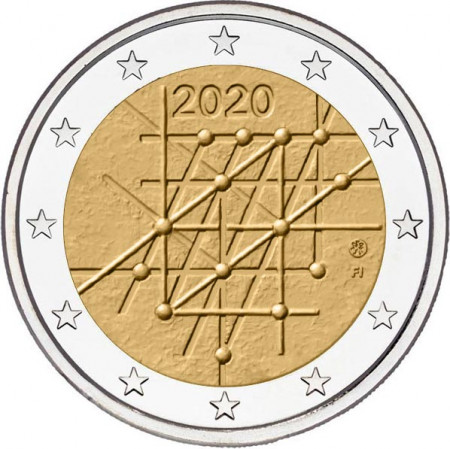 2020 * 2 Euro FINLANDIA "Centenario de la Universidad de Turku" UNC