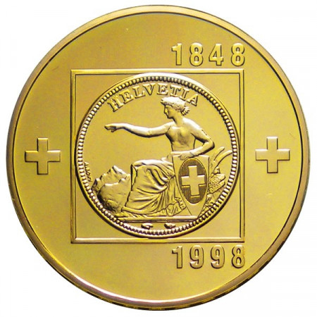 1998 * 100 Francos oro Suiza "150° Confederación Suiza"