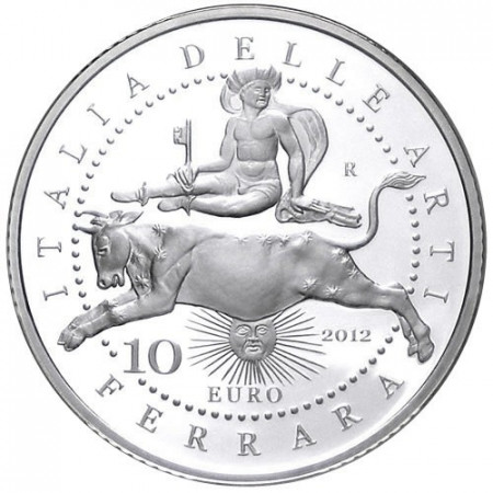 2012 * 10 euro ITALIA Ciudad de Ferrara proof