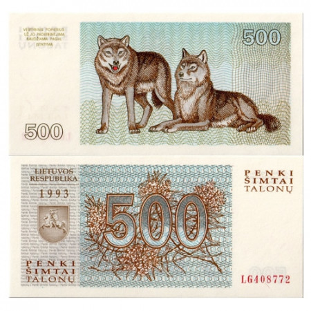 1993 * Billete Lituania 500 Talonu (p46) SC