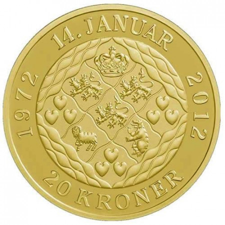 2012 * 20 kroner Dinamarca 40 Estados Margrethe II