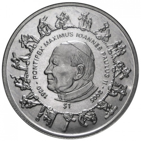 2005 * Dólar Sierra Leona Papa Juan Pablo II